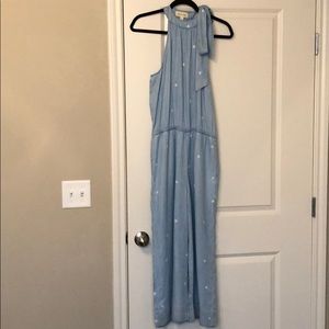 cloth & stone Chambray Polka Dot Jumpsuit